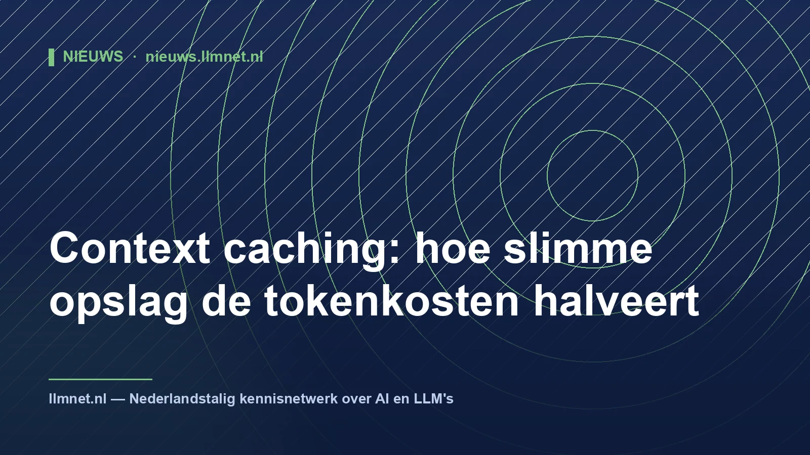 Context caching: slimme opslag halveert tokenkosten