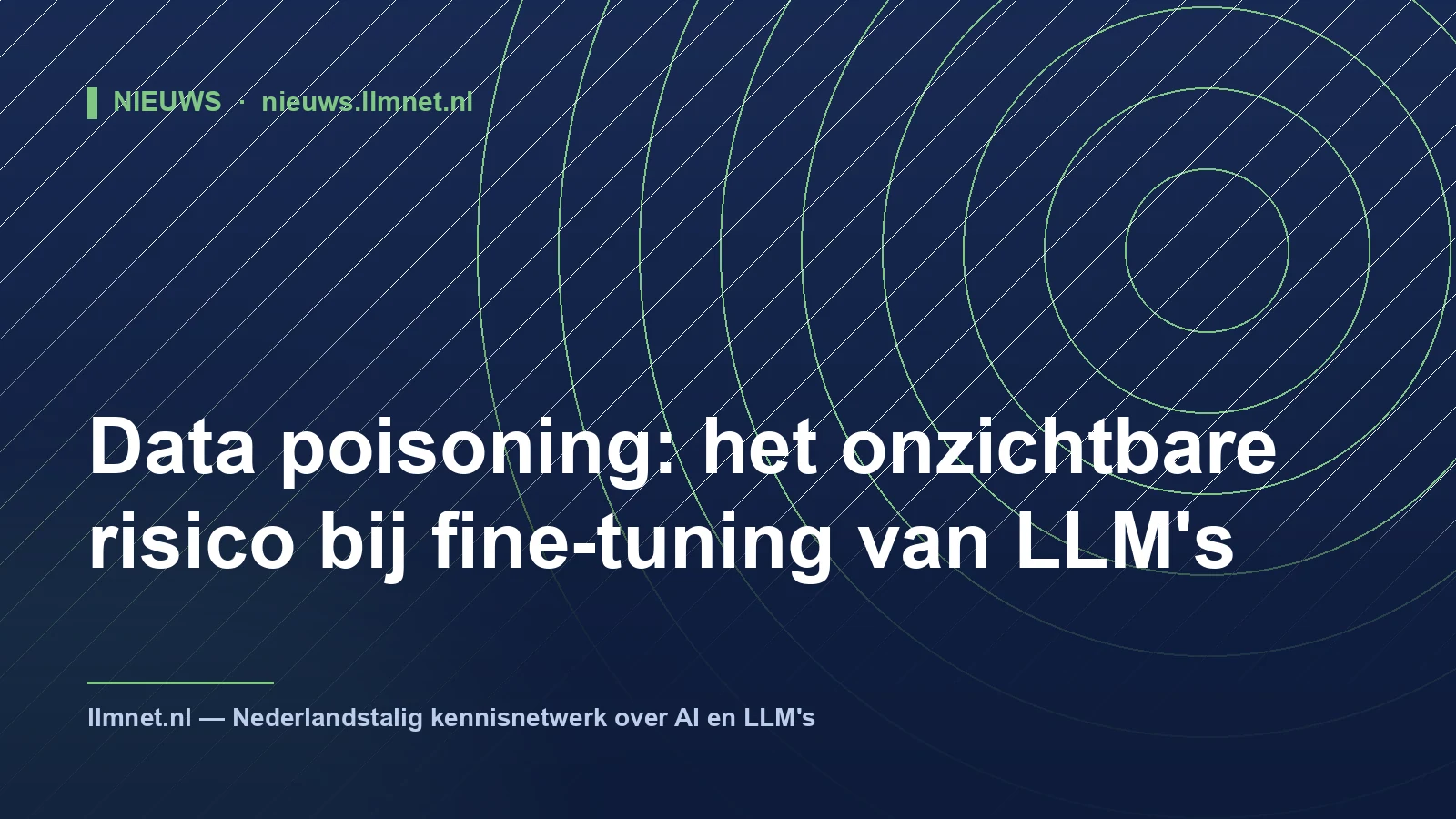 Data poisoning bij fine-tuning van LLM's