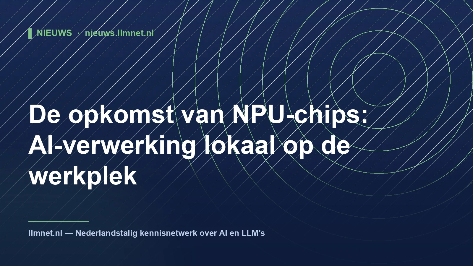 NPU-chips op de werkplek: lokale AI-rekenkracht